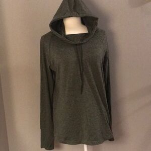 Athleta Gray green Relaxed Hoodie Sweatshirt